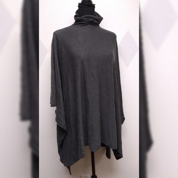 H&M Basic gray rectangular cape - Picture 9 of 10